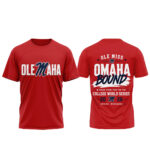 Unisex Ole Miss Rebels NCAA Baseball College World Series 2026 Omaha Bound Graphic Shirt for College Sports Fans