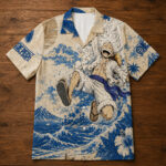 Unisex One Piece Luffy Gear 5 Hawaiian Shirt for Anime Fans