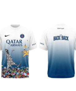 Unisex Paris Saint Germain x Edgar Plans 2026 Champions League Back 2 Back Graphic Shirt for Soccer Fans