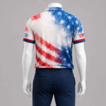 Unisex Philadelphia Eagles America 250 Years Of Freedom Graphic Polo Shirt for Football Fans