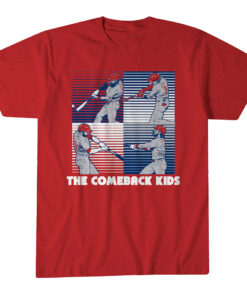 Unisex Philadelphia Phillies Baseball The Comeback Kids Graphic Shirt for Baseball Fans