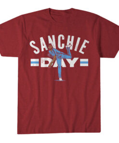 Unisex Philadelphia Phillies Cristopher Sanchez Sanchie Day Graphic Shirt for Baseball Fans