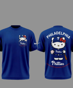 Unisex Philadelphia Phillies Hello Kitty Night 2026 Blue Graphic Shirt for Baseball Fans