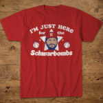 Unisex Philadelphia Phillies Kyle Schwarber I’m Just Here For The Schwarbombs Graphic Shirt for Baseball Fans