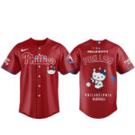 Unisex Philadelphia Phillies x Hello Kitty Baseball Helmet Bobbleheads 2026 Baseball Jersey for Baseball Fans