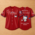 Unisex Philadelphia Phillies x Hello Kitty Baseball Helmet Bobbleheads 2026 Baseball Jersey for Baseball Fans