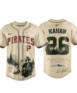 Unisex Pittsburgh Pirates x Noah Kahan The Great Divide Tour 2026 Baseball Jersey for Baseball Fans
