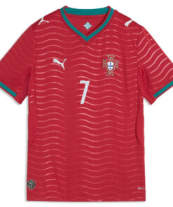 Unisex Portugal Global Soccer Event 2026 Home Ronaldo Number 7 Soccer Jersey for Soccer Fans