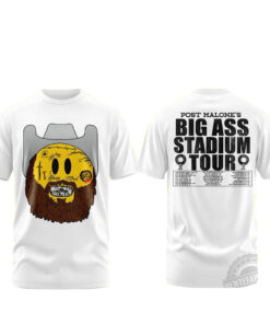 Unisex Post Malone The Big Ass Stadium World Tour 2026 Emoji Graphic Shirt for Music Fans