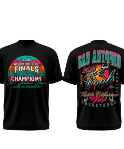 Unisex San Antonio Spurs Finals Western Conference Champions 2026 Vintage Vibe Graphic Shirt for Basketball Fans