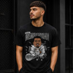 Unisex-San-Antonio-Spurs-Victor-Wembanyama-Heather-Black-Retro-Caricature-Graphic-Shirt-for-Basketball-Fans.jpg