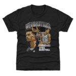 Unisex San Antonio Spurs Victor Wembanyama Heather Black Signature Graphic Shirt for Basketball Fans
