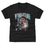 Unisex San Antonio Spurs Victor Wembanyama Heather Black Trio Caricature Graphic Shirt for Basketball Fans