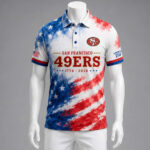 Unisex San Francisco 49ers America 250 Years Of Freedom Graphic Polo Shirt for Football Fans