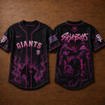 Unisex San Francisco Giants x K-Pop Demon Hunters Night 2026 Saja Boys Baseball Jersey for Baseball and K-Pop Fans