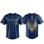 Unisex Seattle Mariners 2026 House of the Dragon Night Navy Baseball Jersey for Baseball Fans