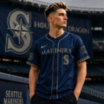 Unisex Seattle Mariners 2026 House of the Dragon Night Navy Baseball Jersey for Baseball Fans