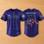 Unisex Seattle Mariners K-Pop Demon Hunters 2026 Game On Baseball Jersey for Baseball and K-Pop Fans