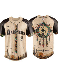 Unisex Seattle Mariners Native American Heritage 2026 Baseball Jersey for Baseball Fans