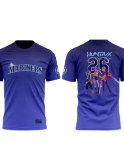 Unisex Seattle Mariners x K-Pop Demon Hunters Night 2026 Graphic Shirt for Baseball and K-Pop Fans