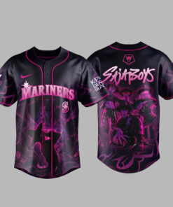 Unisex Seattle Mariners x K-Pop Demon Hunters Night 2026 Saja Boys Baseball Jersey for Baseball and K-Pop Fans