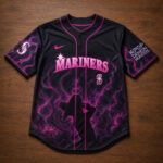 Unisex Seattle Mariners x K-Pop Demon Hunters Night 2026 Saja Boys Baseball Jersey for Baseball and K-Pop Fans