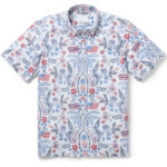Unisex Summer Commemorative 2026 America White Hawaiian Shirt for Patriotic Fans