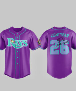 Unisex Tampa Bay Rays x Toy Story 5 Buzz Lightyear 2026 Baseball Jersey for Baseball and Movie Fans