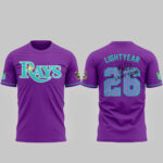 Unisex Tampa Bay Rays x Toy Story 5 Buzz Lightyear 2026 Graphic Shirt for Baseball and Movie Fans