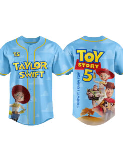 Unisex Taylor Swift X Toy Story 5 Version 1 Baseball Jersey for Music Fans