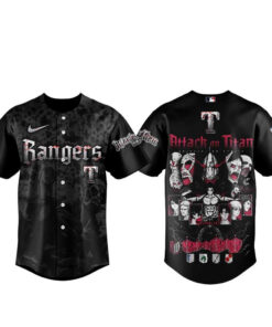 Unisex Texas Rangers Attack on Titan 2026 Baseball Jersey for Baseball and Anime Fans