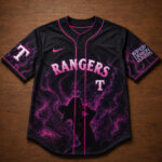 Unisex Texas Rangers x K-Pop Demon Hunters Night 2026 Saja Boys Baseball Jersey for Baseball and K-Pop Fans