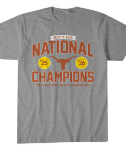 Unisex Texas Softball Back To Back NCAA Champions Classic Graphic Shirt for College Sports Fans