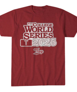 Unisex Troy Trojans Baseball 2026 College World Series Graphic Shirt for College Sports Fans