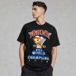 Unisex Tyler Kolek 1993 New York Knicks World Champions Parade Graphic Shirt for Basketball Fans