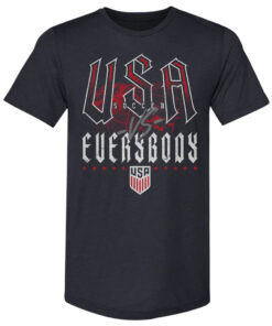 Unisex U.S. Soccer Vs. Everybody Grunge Graphic Shirt for Soccer Fans