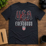 Unisex U.S. Soccer Vs. Everybody Grunge Graphic Shirt for Soccer Fans