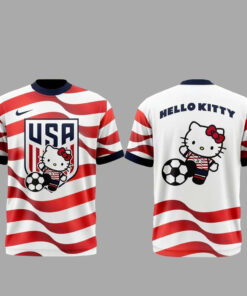 Unisex US Soccer World Cup x Hello Kitty Night 2026 Graphic Shirt for Soccer Fans