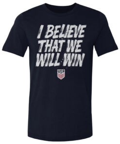 Unisex USMNT I Believe That We Will Win Graphic Shirt for Soccer Fans