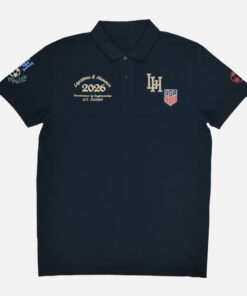 Unisex USMNT Men's National Team 2026 Navy Graphic Polo Shirt for Soccer Fans