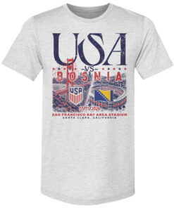 Unisex USMNT Vs Bosnia Match Up Global Soccer Event 2026 Graphic Shirt for Soccer Fans