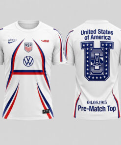 Unisex United States Of America Pre Match Top 2026 Graphic Shirt for Soccer Fans