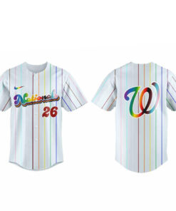 Unisex Washington Nationals Pride Night 2026 Baseball Jersey for Baseball Fans