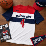 Unisex Washington Wizards 2026 AJ Dybantsa #4 Graphic Shirt for Basketball Fans