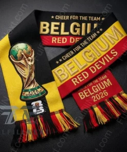 Belgium National Football Team Global Soccer Event 2026 Scarf