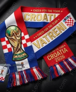 Croatia National Football Team Global Soccer Event 2026 Scarf