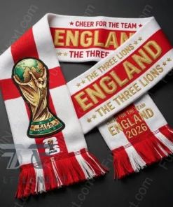 England National Football Team Global Soccer Event 2026 Scarf