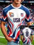 Unisex USA Global Soccer Event 2026 Fan Gift Ideas Graphic Shirt for Soccer Fans