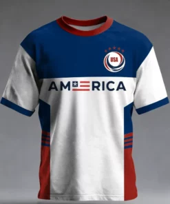 Unisex USA Global Soccer Event 2026 American Soccer Graphic Shirt for Soccer Fans