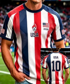 Unisex USA Global Soccer Event 2026 Graphic Shirt for Soccer Fans